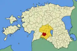 Halliste Parish in 2009 within Viljandi County.