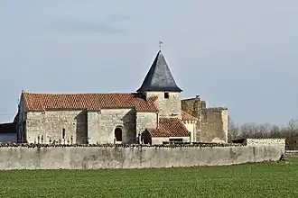 The church in Les Fosses