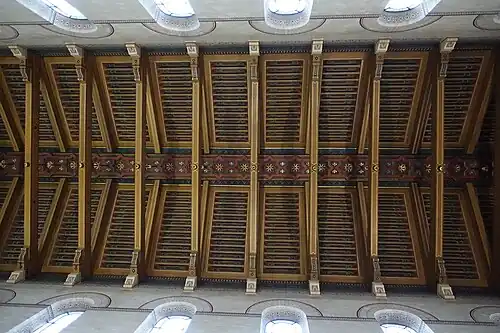 The nave ceiling