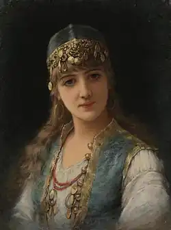 Harem beauty, before 1911