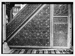 The side of the minbar