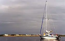 A sail boat at Elly Bay, Erris, County Mayo