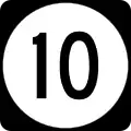 Delaware Route 10 marker