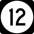 Delaware Route 12 marker