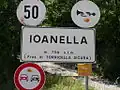 Entrance sign to Ioanella