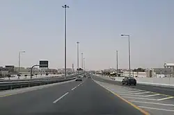 Entrance to Al Wukair on Al Wukair Road.