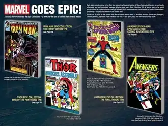 Advert for Marvel's Epic Collection