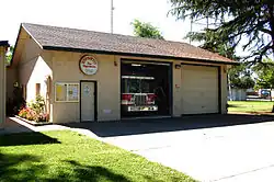 The Esparto Fire Department station in downtown