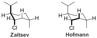 The Hofmann product is formed exclusively because the anti-periplanar geometry necessary for the Zaytsev product is impossible.