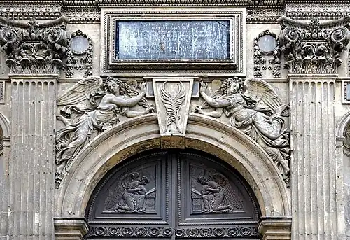 Detail of the south portal, in Renaissance style (17th c.)