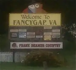 Fancy Gap welcome sign