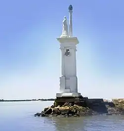 Stella Maris Lighthouse on the Uruguay River near the town of Concepción del Uruguay in Argentina