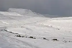 The central highlands of Streymoy in winter.
