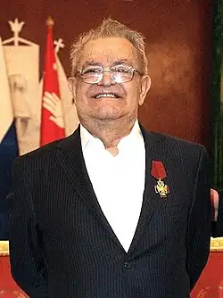 Iskander being awarded the Order of Merit for the Fatherland, 2010