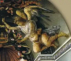 Angel (detail), Retábulo da Sala Degli Otto, Florence
