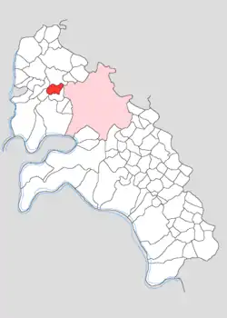 Map showing Jalupura in Firozabad block