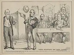 'Here Beginneth the First Lesson', published in Sydney Punch, 25 February 1876.
