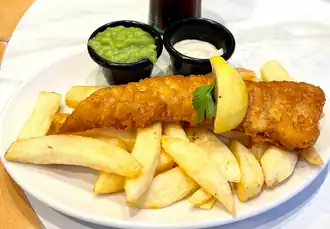 Fish and chips, from c. 1870[49]