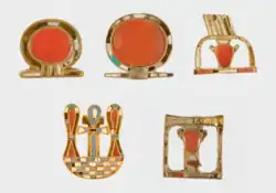 Composite image of clasps