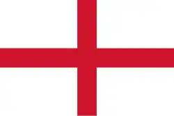 Admiral of the Royal Navy command flag for use in the United Kingdom from 1864