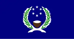 Former Flag of Pohnpei from 1977 to 1992