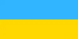 Flag of post-Soviet Ukraine used from 8 September 1991 to 28 January 1992 (Soviet shades from previous SSR flag), de facto