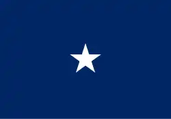 Flag of a Navy rear admiral (lower half)