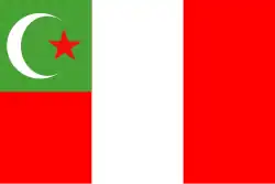 Flag of the Creek Nation, (c. 1861)[citation needed]