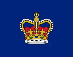 Flag of the governor of Southern Rhodesia (1951–1970) (crown)