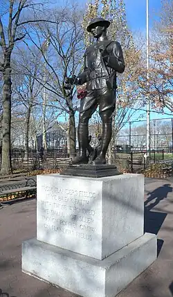 DeWitt Clinton Park in Manhattan also has a doughboy statue