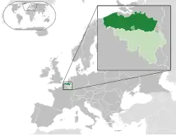 Location of Flemish Community