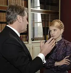 Viktor Yushchenko with Yulia Tymoshenko in 2009