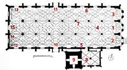 St. Martin's Church, Lauingen [de], with three equal naves