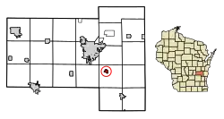 Location of Eden in Fond du Lac County, Wisconsin
