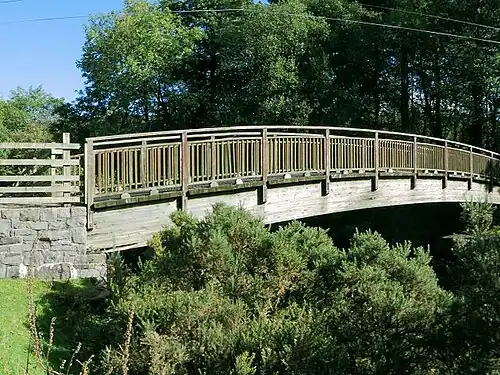 Footbridge over the river Tawe