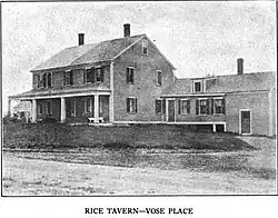 Rice Tavern before it was torn down
