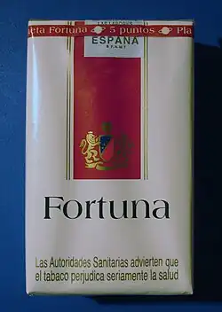 Fortuna cigarettes packet