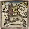 Sagittarius from a 1512 German woodcut