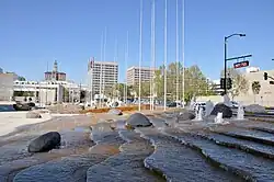 Image of Waterscape fountain at San Jose City Hall