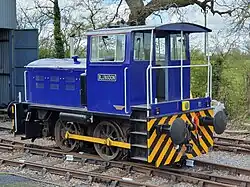 Fowler 0-4-0DM no. 4220031 at Hayes Knoll in April 2023