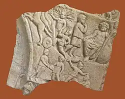 Main Mithras altar fragment