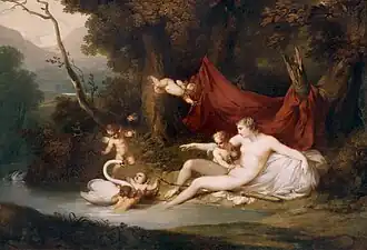 Jupiter and Leda by Vieira Portuense, 1798.