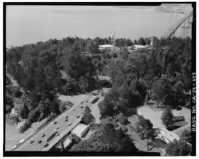 Westbound traffic approaches Yerba Buena Tunnel (1998)