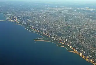Image 31Downtown and the North Side with beaches lining the waterfront (from Chicago)