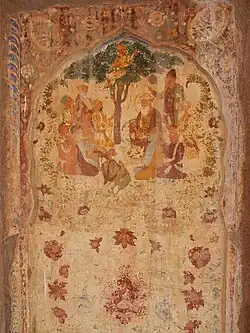 Decaying and dilapidated fresco