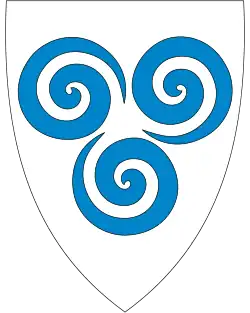 Coat of arms of Fusa Municipality (1991-2019)