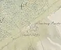 The map of Gárdony from the First Military Mapping Survey of Austria Empire.