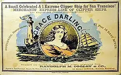 Grace Darling A1 Extreme Clipper sailing card