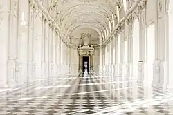 Interior of the Venaria Reale, one of the Royal Residences of the House of Savoy in Piedmont.