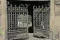 Wrought iron gates, Manchester Town Hall, located on Lloyd Street, they lead to the courtyard to the south of the Great Hall
